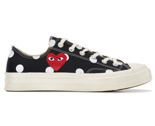 꼼데가르송 로우 플레이 하트 레드 Play Comme des Garcons Converse Polka Dot Red Heart Chuck Taylor All Star